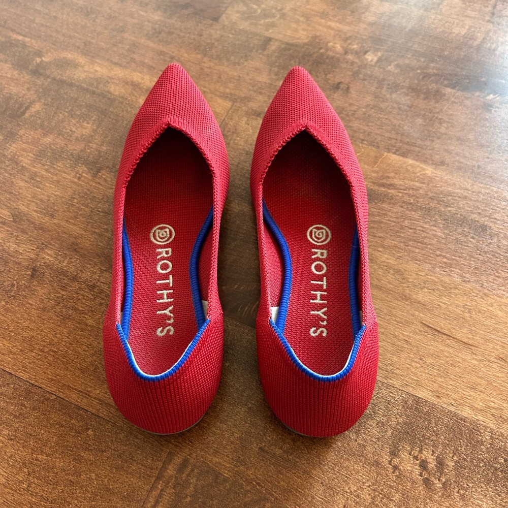 Rothy's Chili Red Points - size 6